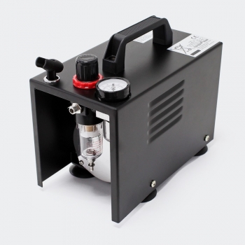 Airbrush Kompressor AF18A kompakt mit Manometer Druckminderer