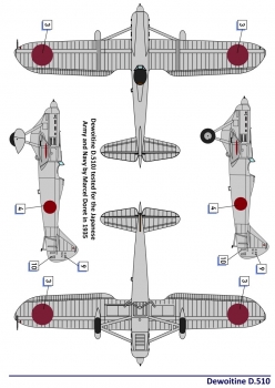 Preview: 1/48 Dewoitine D.510 Spanish civil war (+bonus Japan, NIJ)