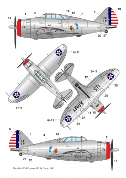 Preview: 1/48 Republic P-43A Lancer