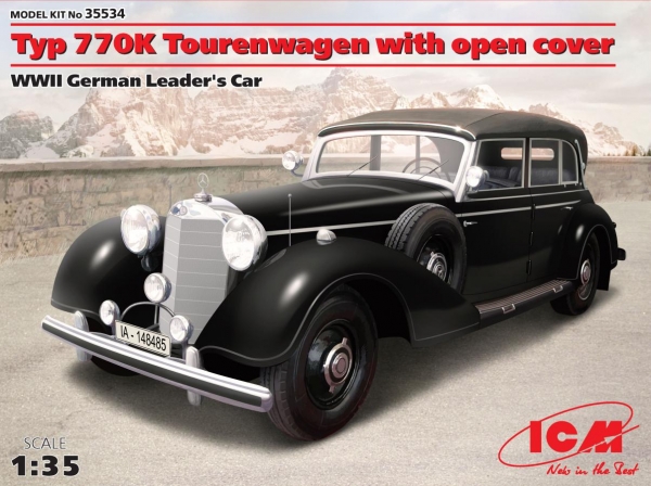 1/35 Typ 770K Tourenwagen with open cover, WWII German Leader's Car