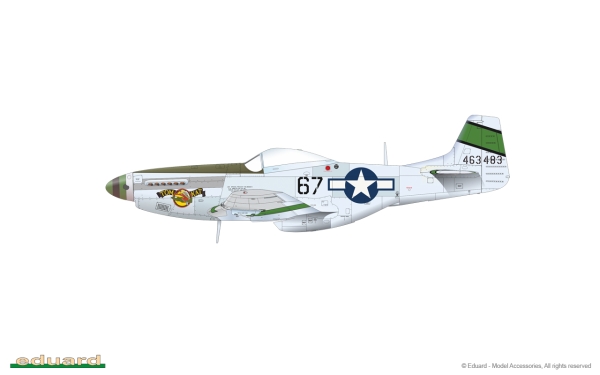 1/48 North-American P-51D Mustang VERY LONG RANGE