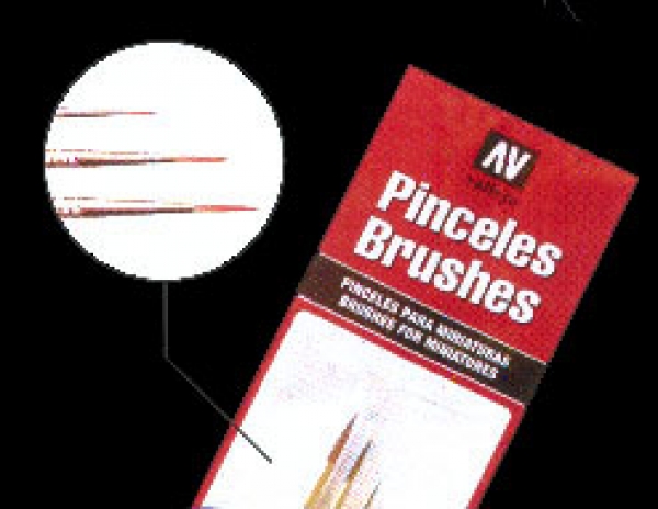 Vallejo Brush Set Detail Toray (3) (4/0, 3/0, 2/0)