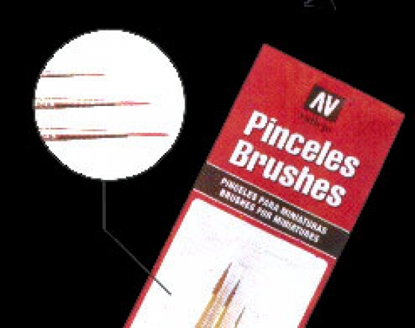 Vallejo Brush Set Painter Toray (3) (0, 1, 2)